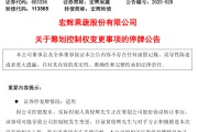 梦见去世明日停牌！又一A股，筹划控制权变更